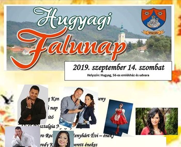 Hugyagi Falunap 2019-ben is - részletes program