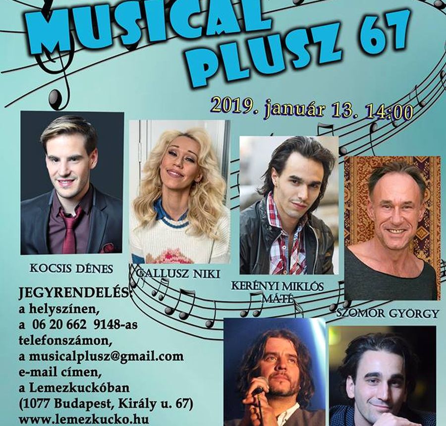 Musical Plusz est kitűnő énekesekkel Budapesten 2019-ben is