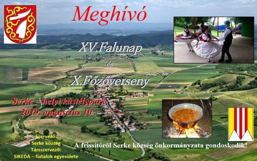 XV. Falunap és X. Főzőverseny Serkében - részletes program