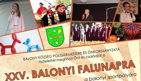 XXV. Balonyi Falunap - részletes program