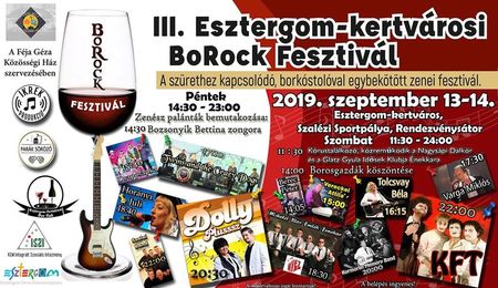 III. Esztergom-Kertvárosi BoRock Fesztivál - szombati program