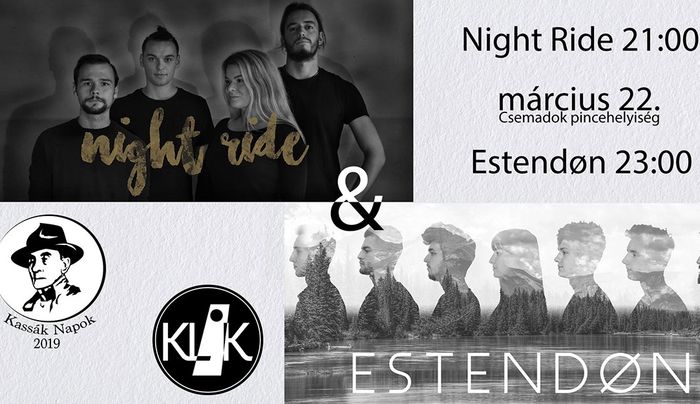 Estendøn és Night Ride koncert - Kassák Napok Érsekújvárban