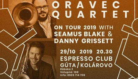 Lukáš Oravec Quartet, Seamus Blake & Danny Grissett koncert Gútán