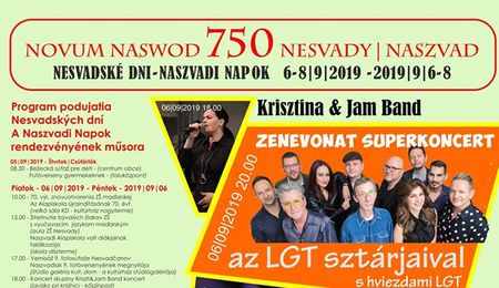 750 - Naszvadi Napok 2019-ben is - szombati program