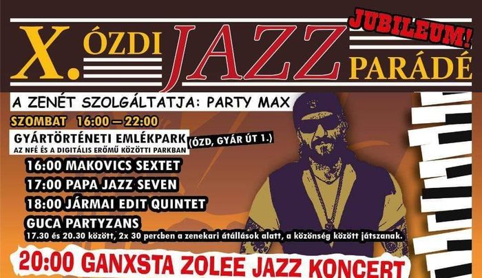 X. Jubileumi Ózdi Jazz Parádé – részletes program