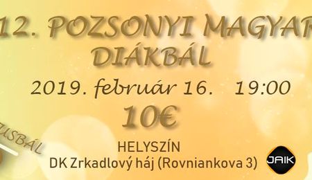 12. Pozsonyi Magyar Diákbál 