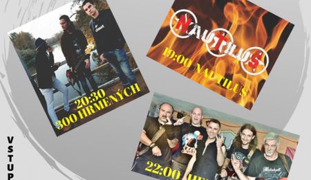 Nautilus, 300 Hrmených és a Hellagame - Rock-koncertek Zselízen