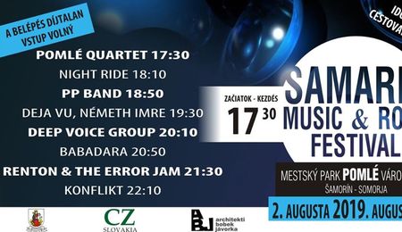 Samaria Music & Rock Fesztivál Somorján 2019-ben is 