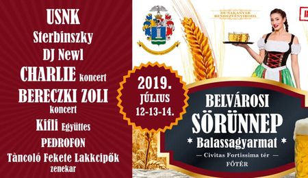 Balassagyarmati Belvárosi Sörünnep 2019-ben is - vasárnapi program