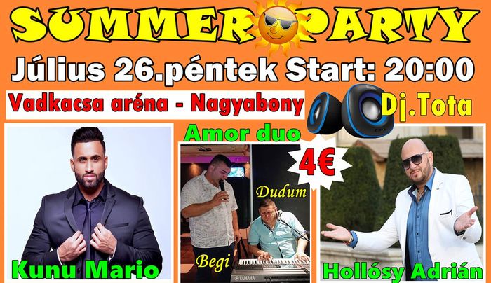 Summer Party Nagyabonyban 2019-ben is