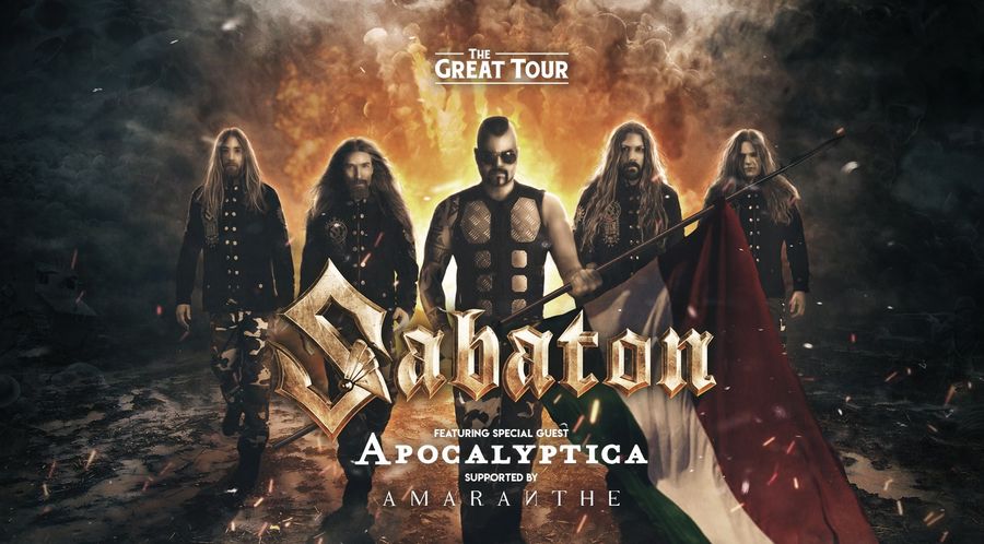 Sabaton, Apocalyptica és Amaranthe koncert Budapesten