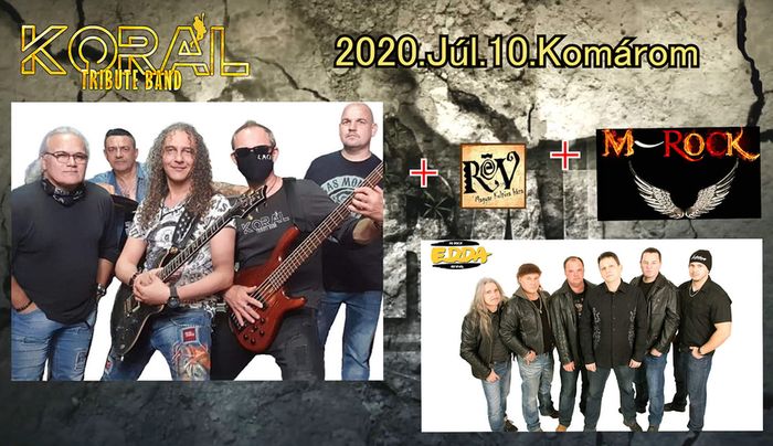 Korál Tribute Band és M-Rock koncert Komáromban