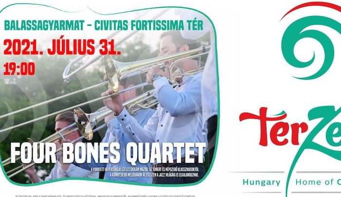 A Four Bones Quartet koncertje - TérZene Balassagyarmaton