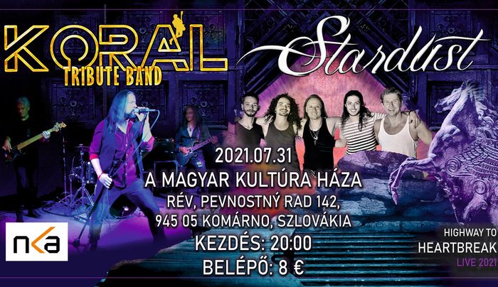 A Stardust és a Korál Tribute koncertje Komáromban
