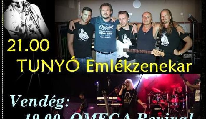 Emlékest – az Omega revival és a Tunyó emlékzenekar közös koncertje Esztergomban