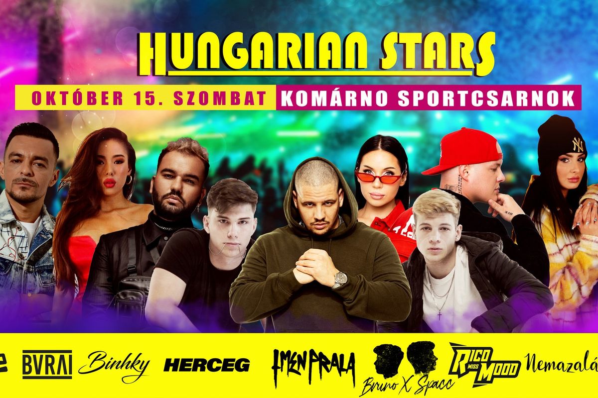 Hungarian Stars - minifesztivál sok fellépővel Komáromban (részletes program)Hungarian Stars - minifesztivál sok fellépővel Komáromban (részletes program)