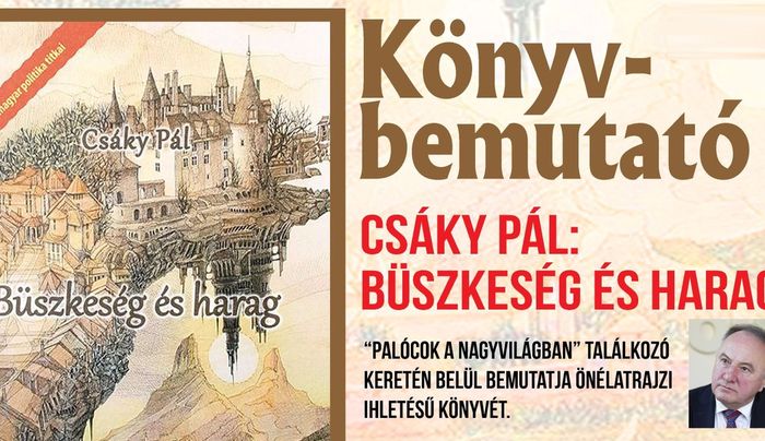 Büszkeség és harag - Csáky Pál könyvbemutatója Ipolynyéken