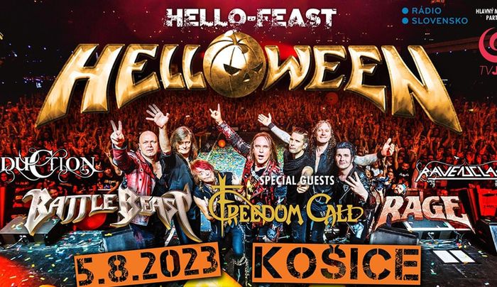 A Helloween és mások koncertje Kassán - részletes program