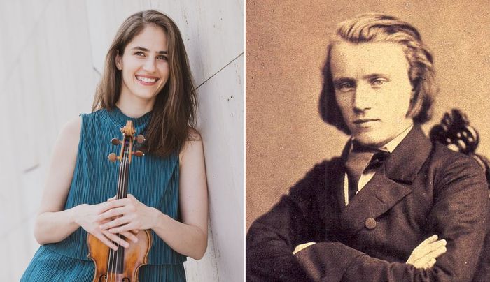 Pusker Júlia hegedűművész Brahms darabokat játszik (VIDEÓ)