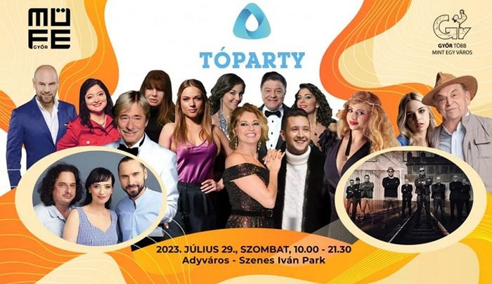 Tóparty sztárfellépőkkel 2023-ban is Győrben - részletes program