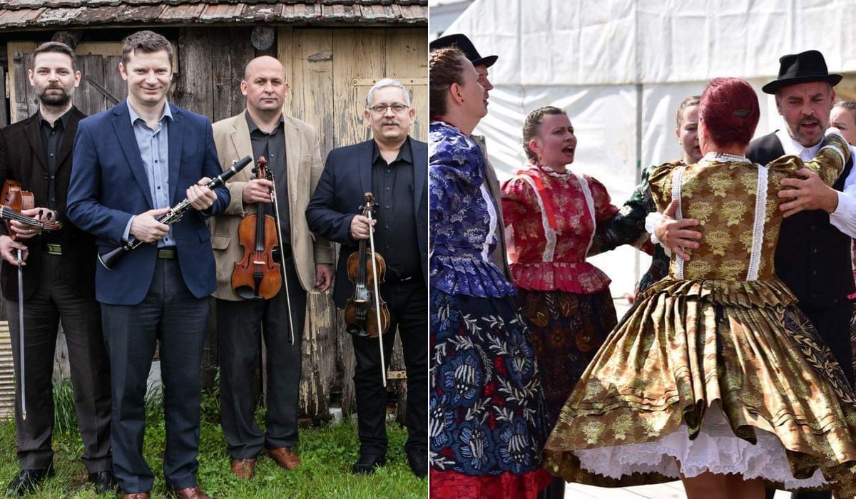 A Varjos zenekar és a Pásztortűz Néptánccsoport táncháza Párkányban