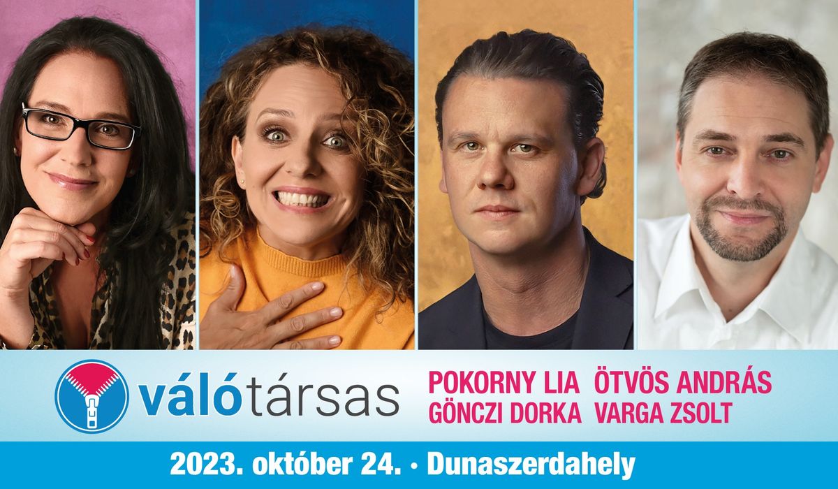 Válótársas - könnyed, párkapcsolat-gazdagító előadás humorral és rögtönzéssel Dunaszerdahelyen