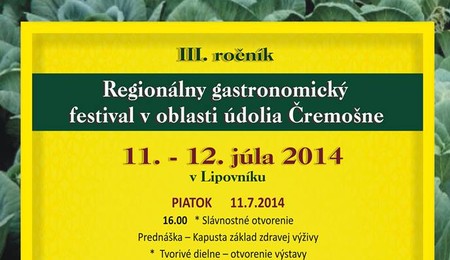 III. Regionális Gasztronómiai Fesztivál a Csermosnya-völgyben