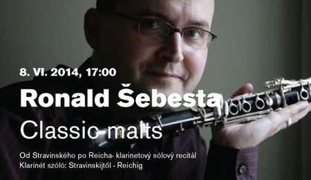 Ronald Šebesta klarinétos koncertje Somorján