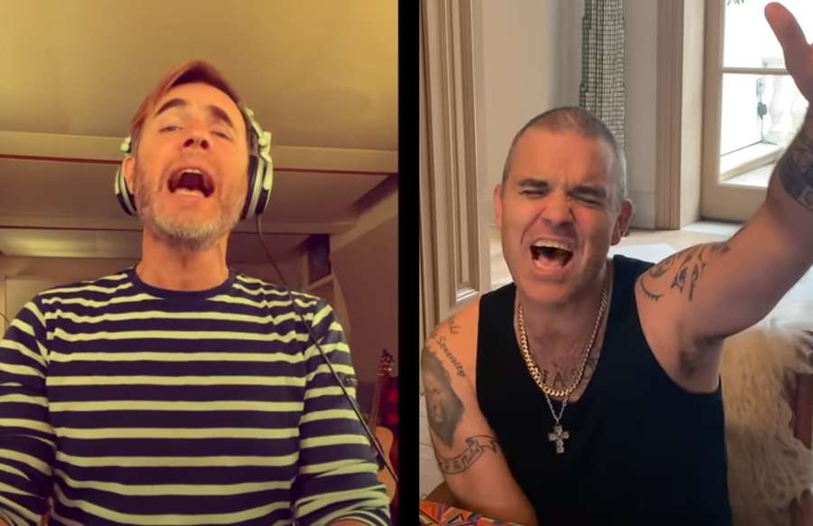 Gary Barlow és Robbie Williams így duettezik virtuálisan