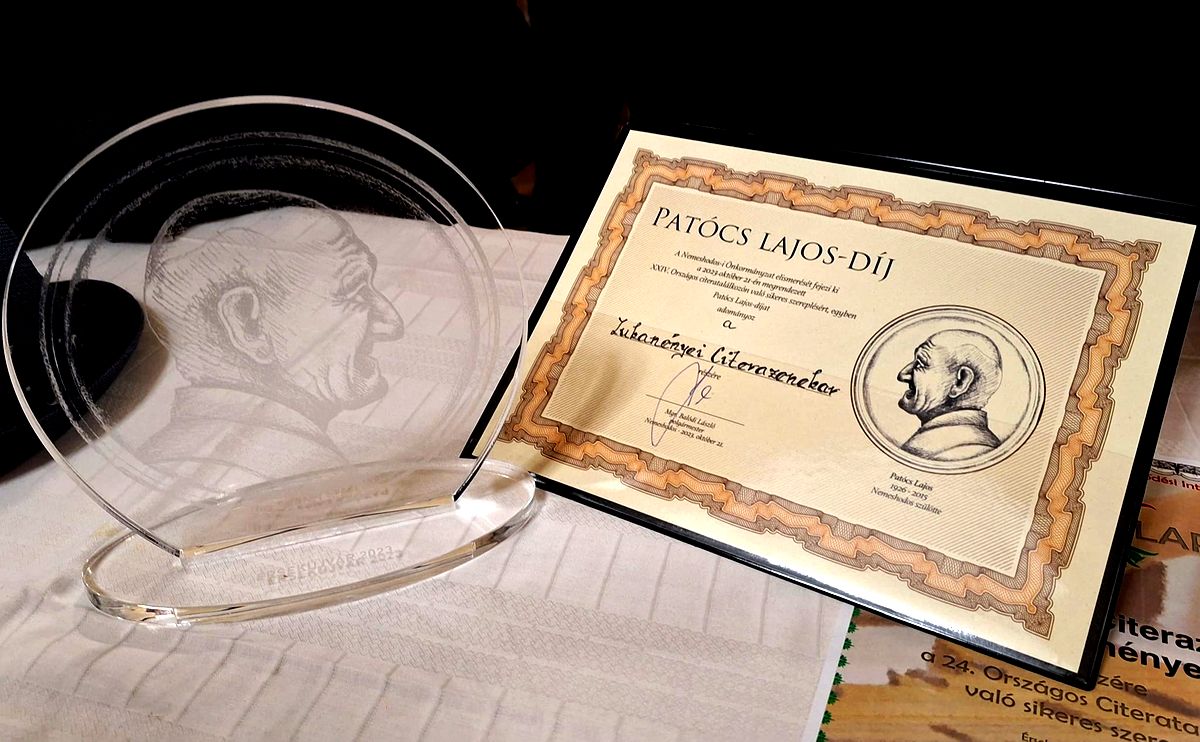 A Lukanényei Citerazenekar kapta idén a Patócs Lajos-díjat